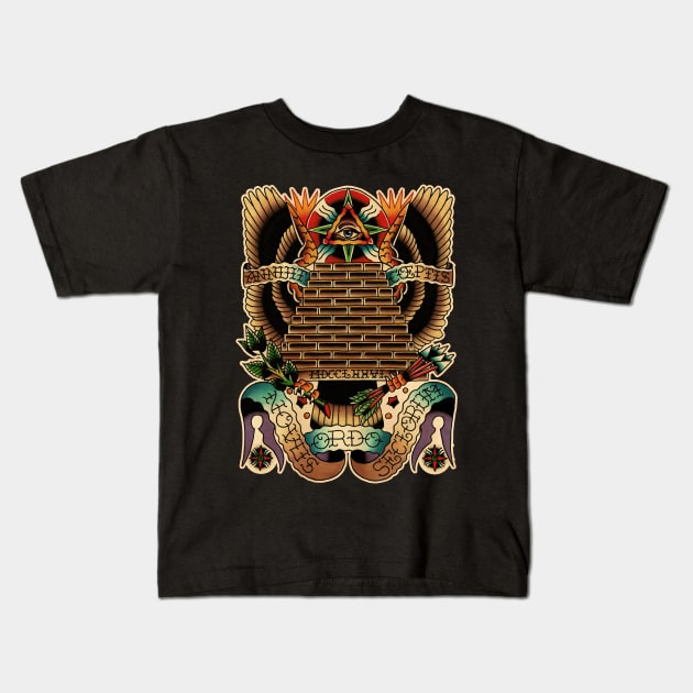 Illuminati Kids T-Shirt by Don Chuck Carvalho